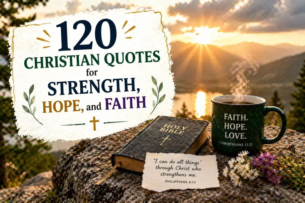 120 Christian Quotes for Strength, Hope, and Faith