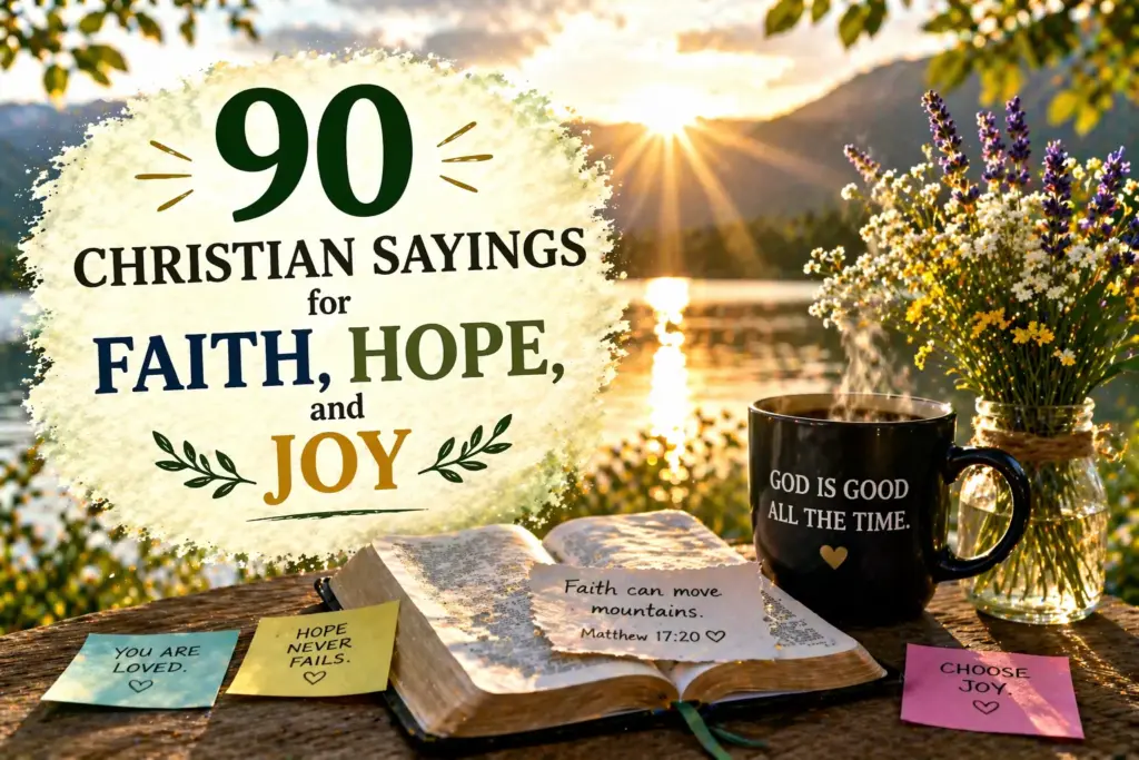 90 Christian Sayings for Faith, Hope, and Joy