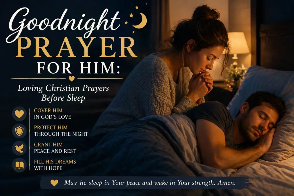 Goodnight Prayer for Him - Loving Christian Prayers Before Sleep-readygotools