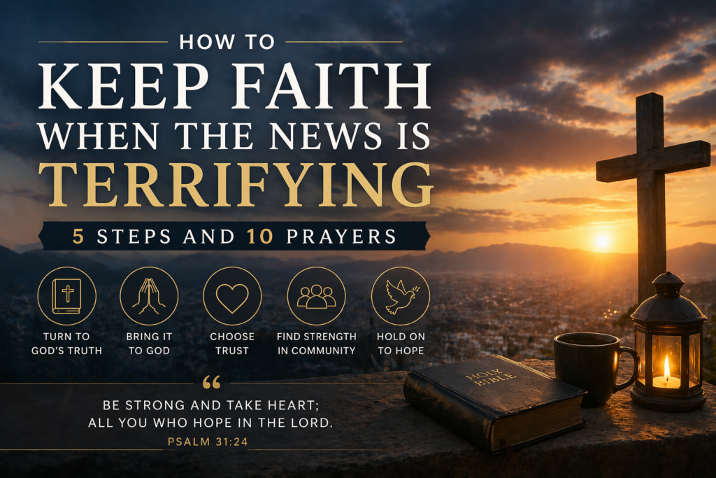 How to Keep Faith When the News Is Terrifying: 5 Steps and 10 Prayers