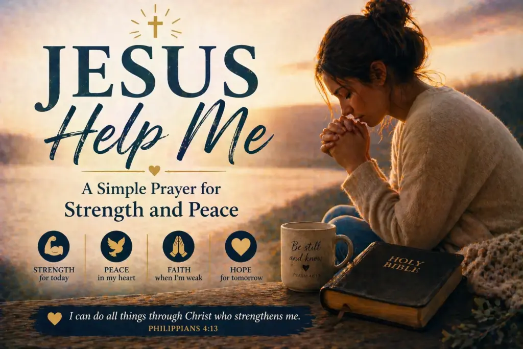 Jesus Help Me - A Simple Prayer for Strength and Peace