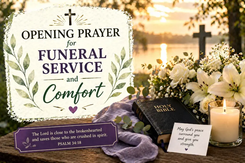 Opening Prayer for Funeral Service and Comfort