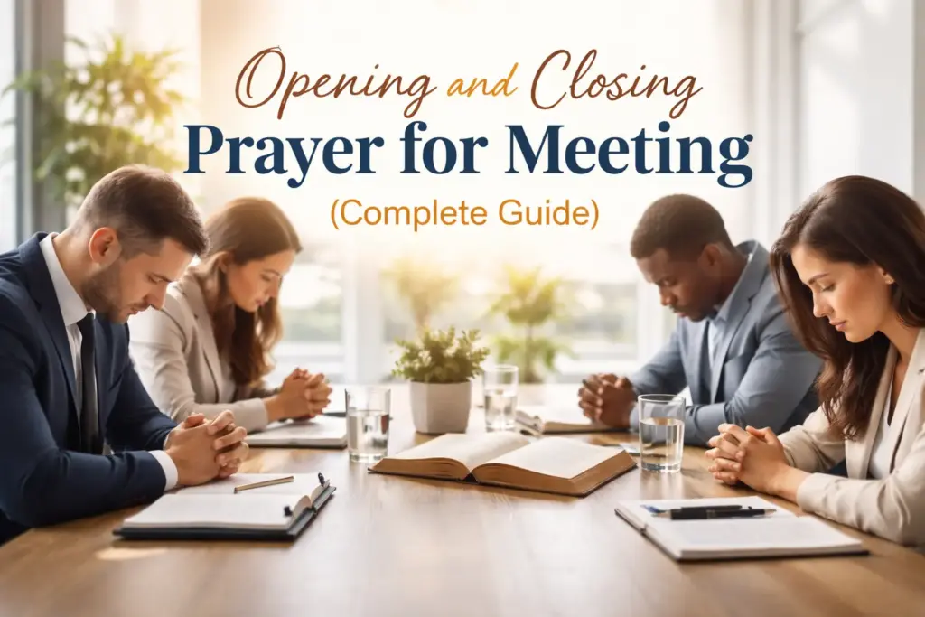 Opening and Closing Prayer for Meeting -Complete Guide