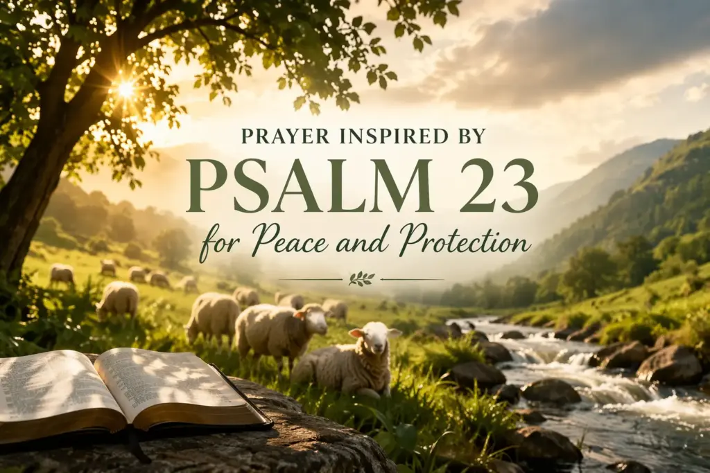 Prayer Inspired by Psalm 23 for Peace and Protection