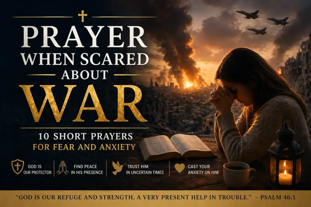 Prayer When Scared About War - 10 Short Prayers for Fear and Anxiety-readygotools