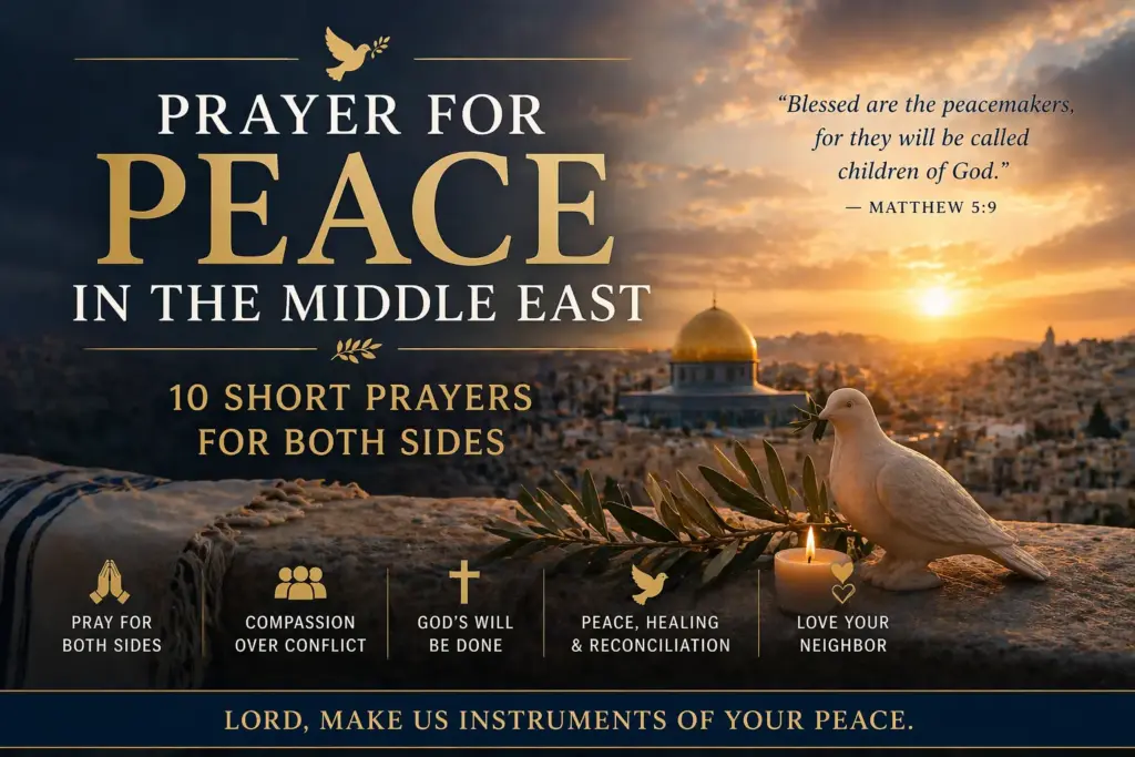 Prayer for Peace in the Middle Eastb - 10 Short Prayers for Both Sides-readygotools