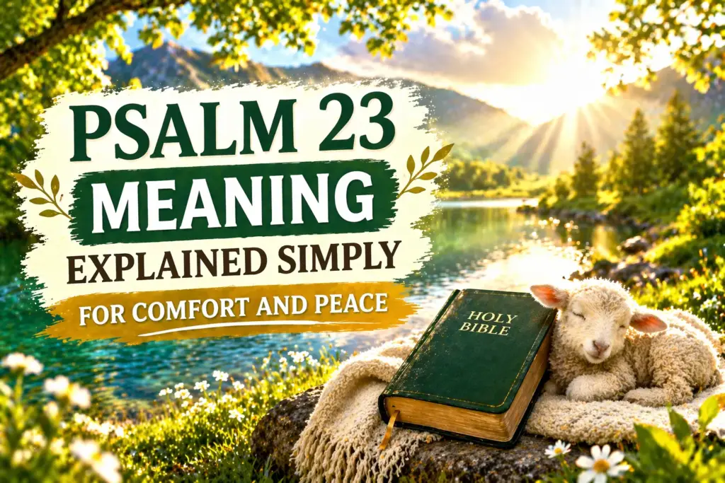 Psalm 23 Meaning Explained Simply for Comfort and Peace