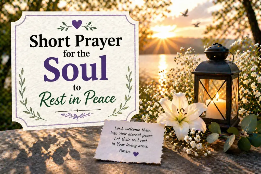 Short Prayer for the Soul to Rest in Peace