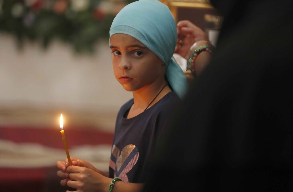 File:Child Praying at 2020 Vlakernoba.jpg