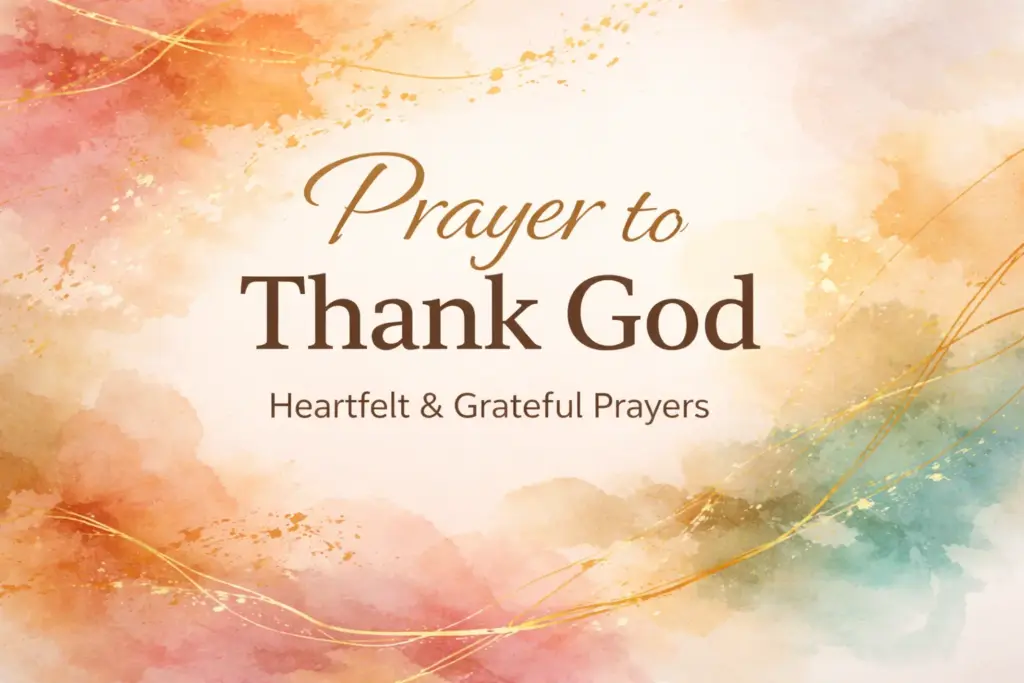 prayer to thank god